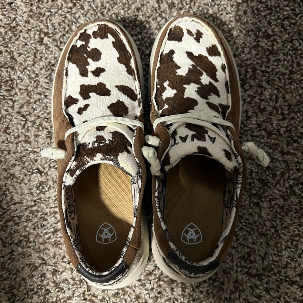 Cow Print Ariat Shoes